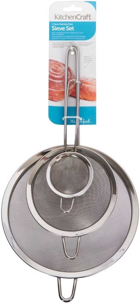 KitchenCraft Sada kuchyňských sítek, 3 ks