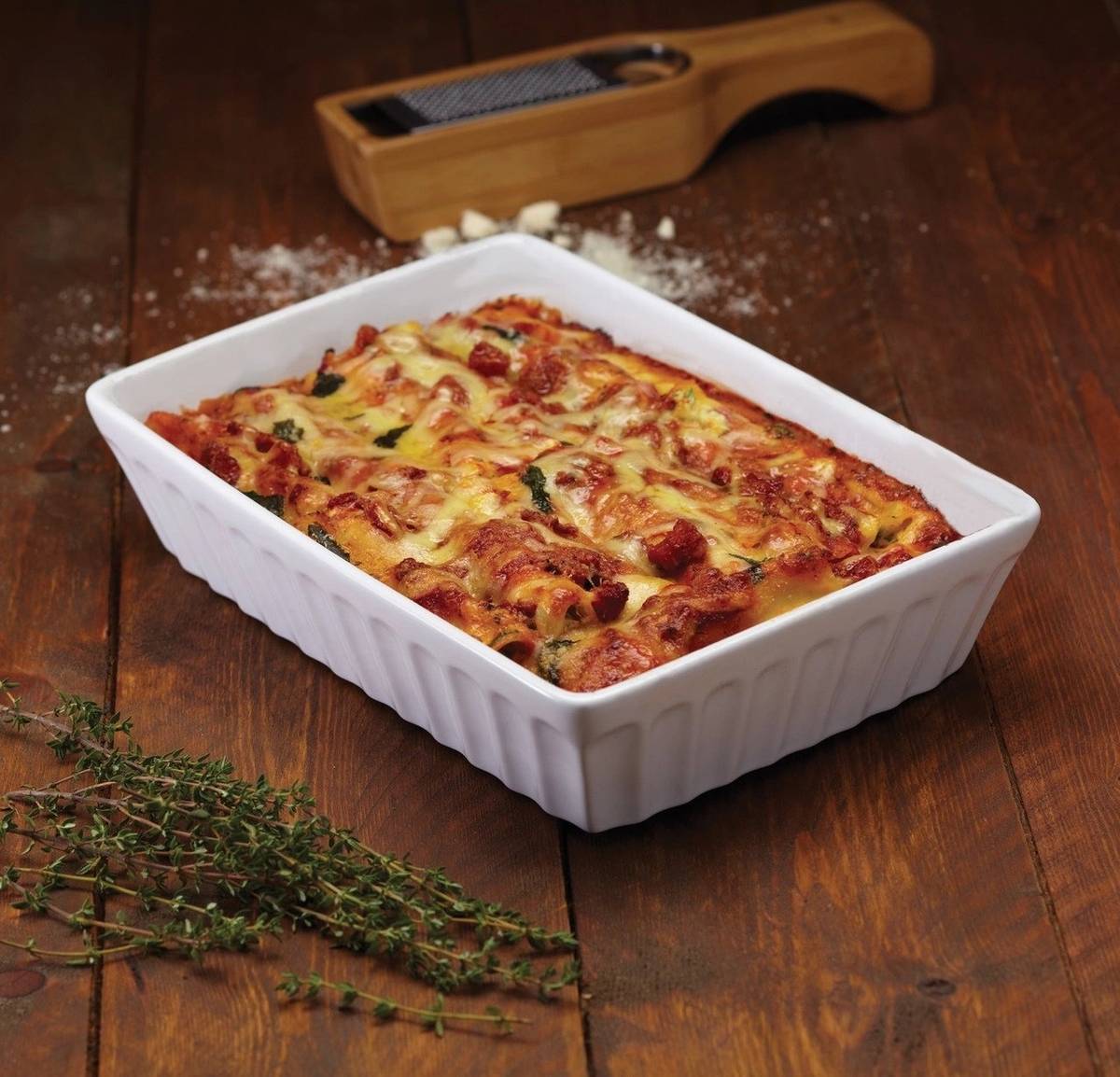 KitchenCraft World of Flavours Zapékací mísa na lasagne, 30 x 21 cm