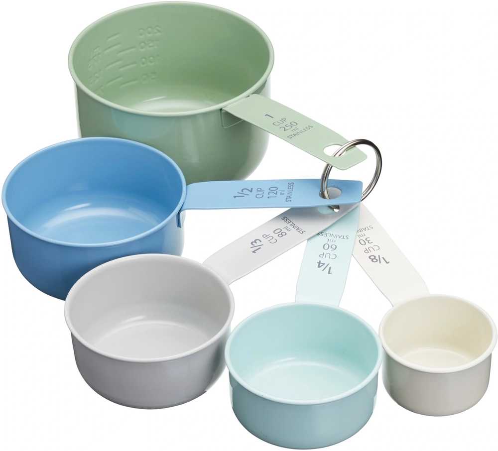 KitchenCraft Living Nostalgia Nerezové odměrky, 5 ks