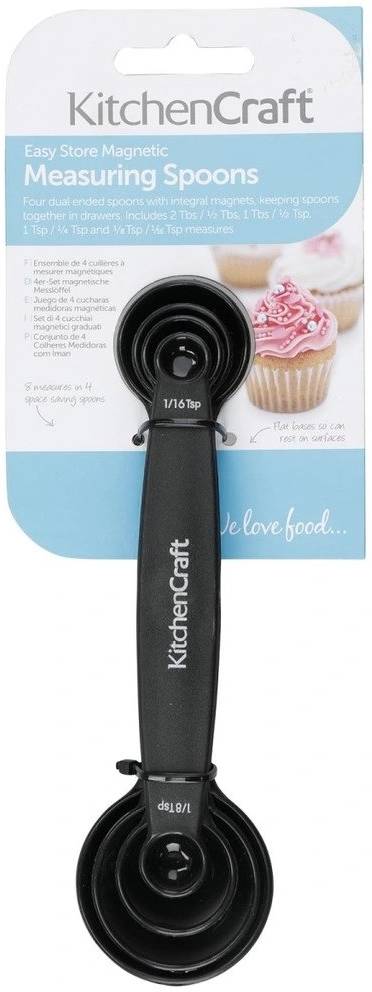 KitchenCraft Easy Store Magnetic Sada magnetických odměrek, 4 ks