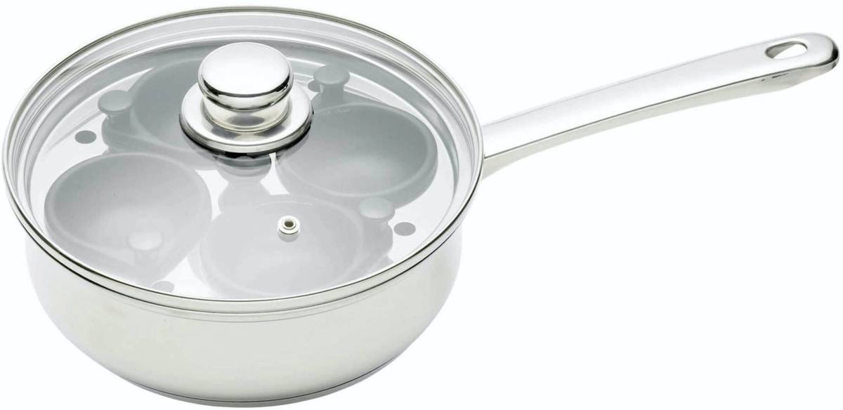 KitchenCraft Rendlík na pošírované vejce, pro 4 vajíčka, 28 cm