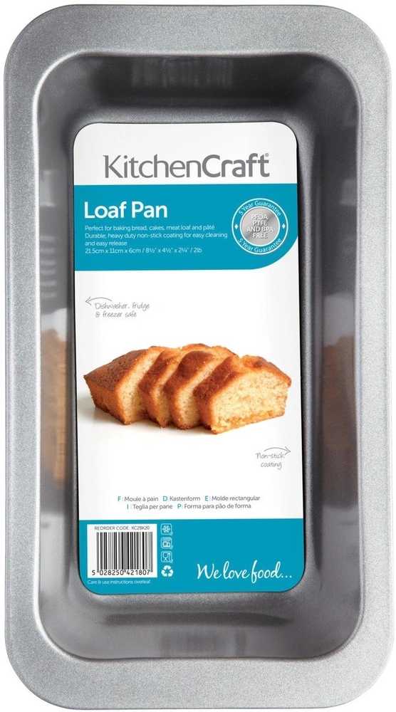 KitchenCraft Forma na biskupský chlebíček, s nepřilnavým povrchem, 22 x 11.5 cm