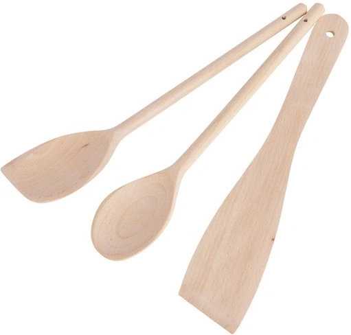 KitchenCraft Sada kuchyňského náčiní, buk, 3 ks