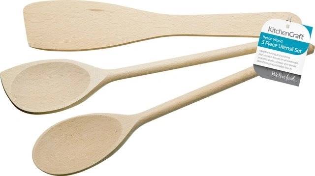 KitchenCraft Sada kuchyňského náčiní, buk, 3 ks