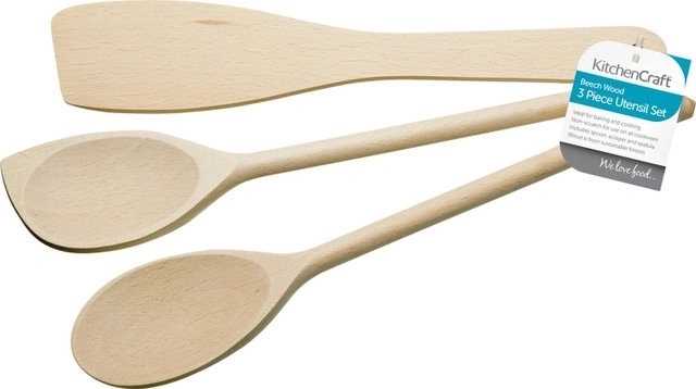KitchenCraft Sada kuchyňského náčiní, buk, 3 ks