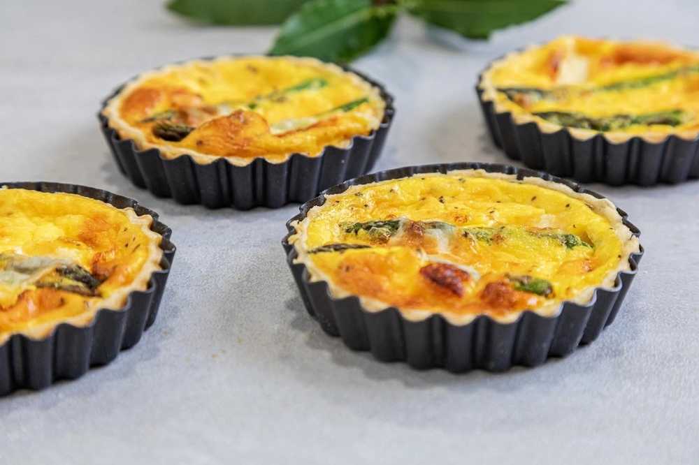 KitchenCraft Sada mini forem na quiche, 10 cm, 4 ks