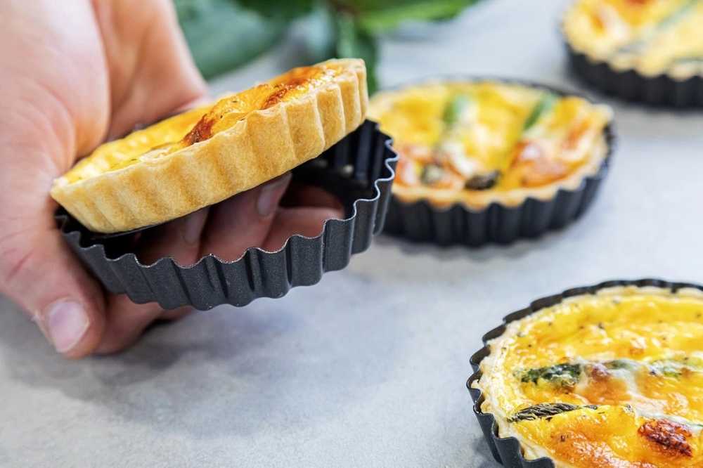 KitchenCraft Sada mini forem na quiche, 10 cm, 4 ks