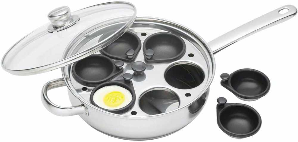 KitchenCraft Rendlík na pošírované vejce, pro 6 vajíček, 28 cm