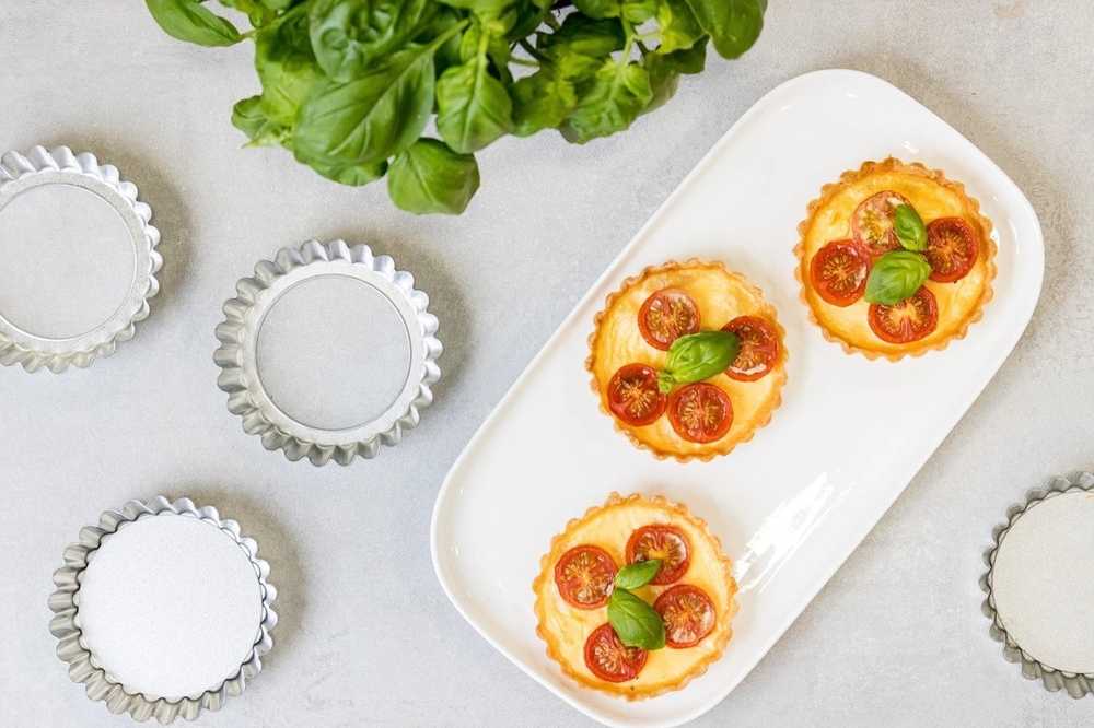 KitchenCraft Sada forem na tartaletky / quiche, 10 cm, 6 ks