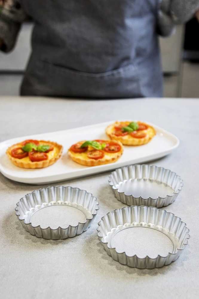 KitchenCraft Sada forem na tartaletky / quiche, 10 cm, 6 ks