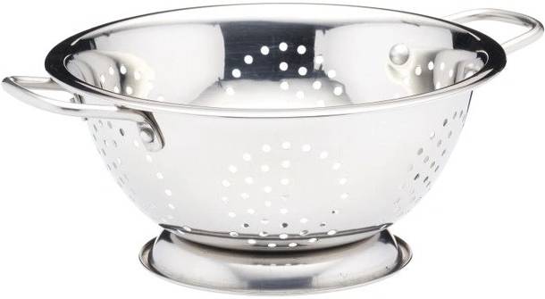 KitchenCraft Nerezový cedník s dvojitými rukojeťmi, 24 cm