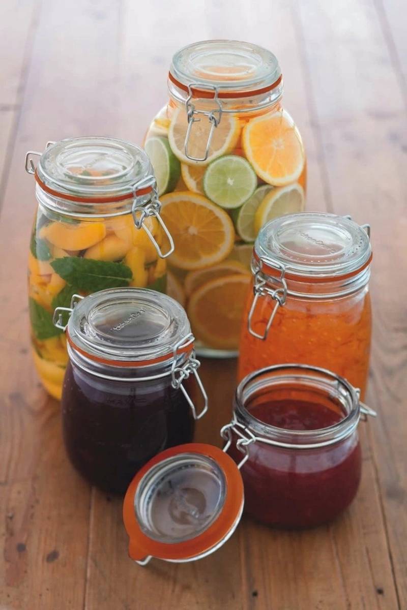 KitchenCraft Home Made Skleněná nádoba na zavařování, 2.1 l