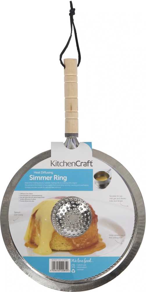 KitchenCraft Rozptylovač tepla s dřevěnou rukojetí, 21 cm