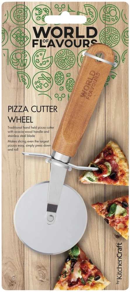 KitchenCraft World of Flavours Kráječ na pizzu, 6.5 cm