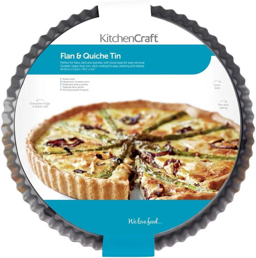 KitchenCraft Forma na quiche / koláč s odnímatelným dnem, 24.5 cm