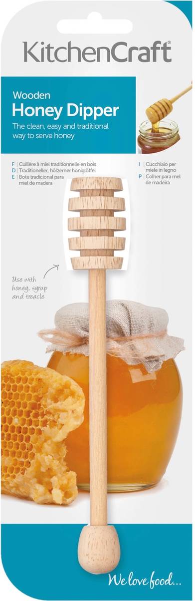 KitchenCraft Dřevěná lžička na med