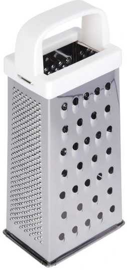 KitchenCraft Čtyřstranné struhadlo z nerezové oceli, 20 cm