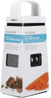 KitchenCraft Čtyřstranné struhadlo z nerezové oceli, 20 cm