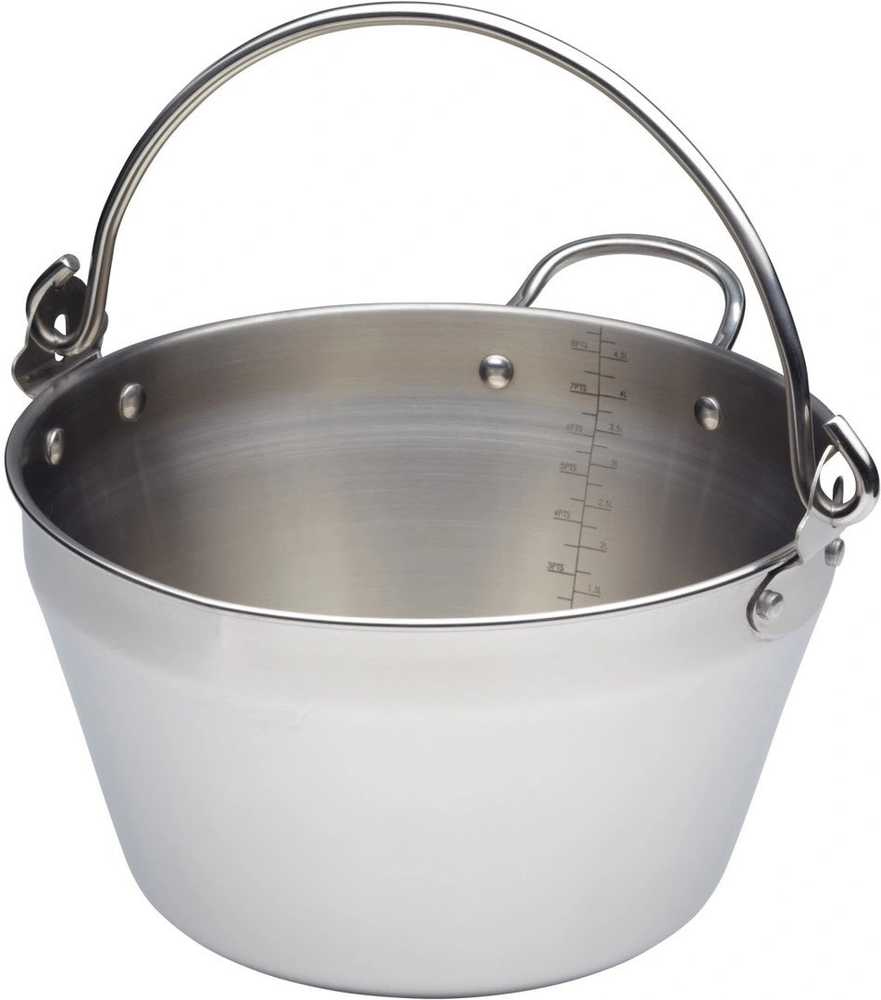 KitchenCraft Home Made Nerezový hrnec na zavařeniny nebo marmeládu, malý, 4.5 l