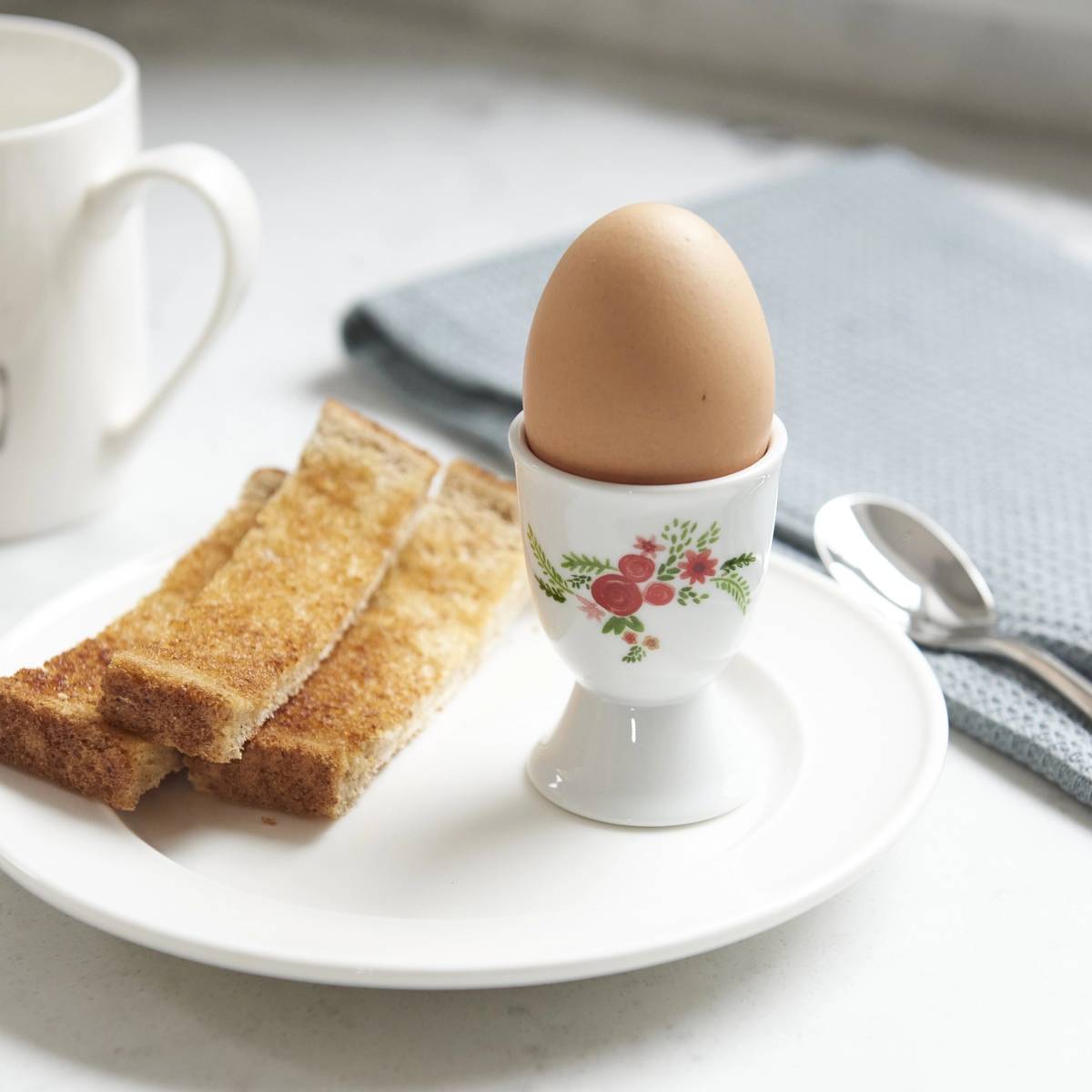 KitchenCraft Stojánek na vajíčka, motiv květin