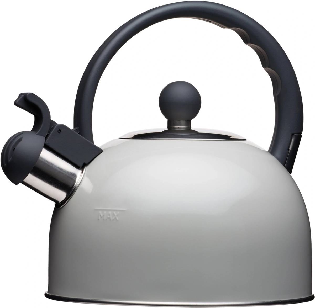 KitchenCraft Living Nostalgia Konvice na vodu pískací, šedivá, 1.3 l
