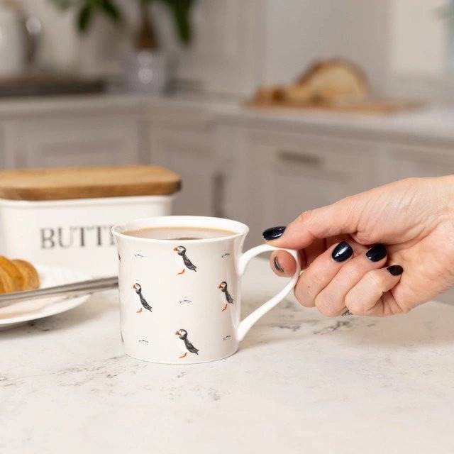 KitchenCraft Fluted Mug Hrnek Puffin, 300 ml