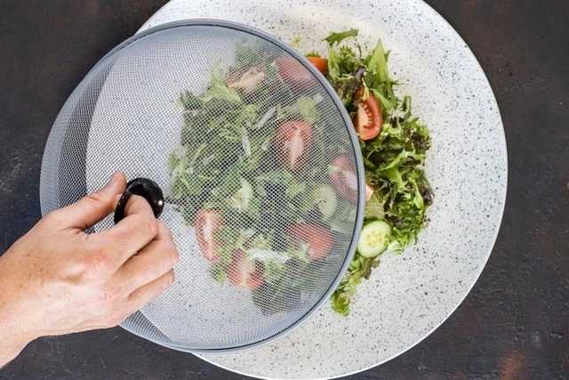 KitchenCraft Poklop na jídlo z kovové mřížky, 35 cm