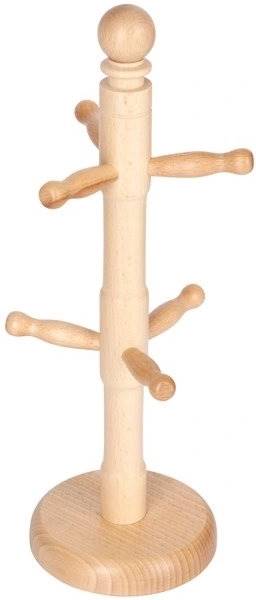 KitchenCraft Stojan na hrnky z bukového dřeva, 32.5 cm