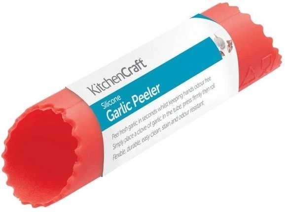 KitchenCraft Silikonový loupač na česnek, 13.5 cm
