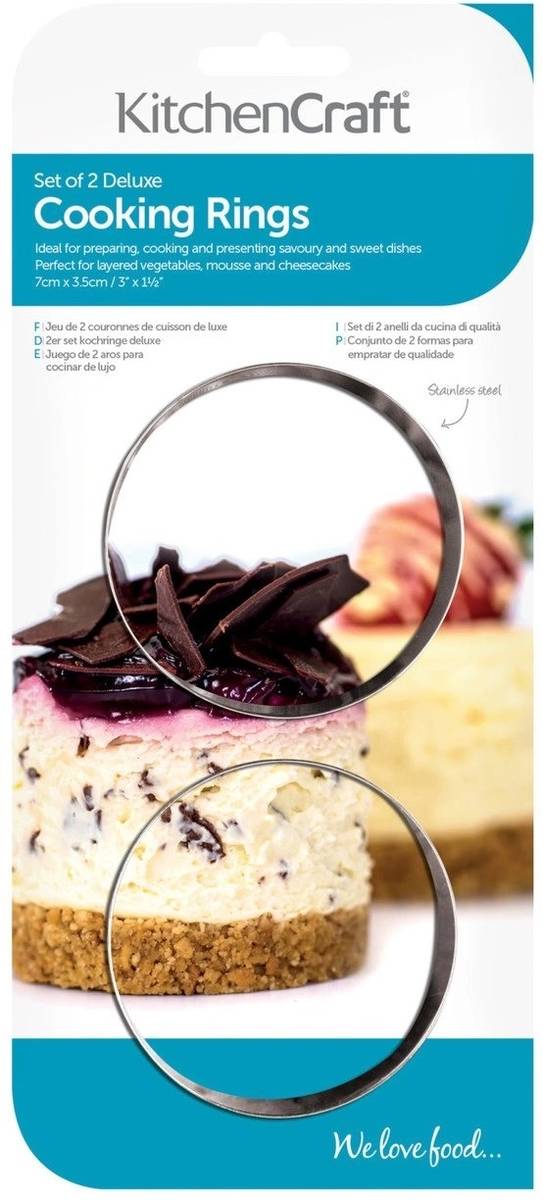 KitchenCraft Sada dvou kroužků na přípravu, vaření i pečení, 7 cm