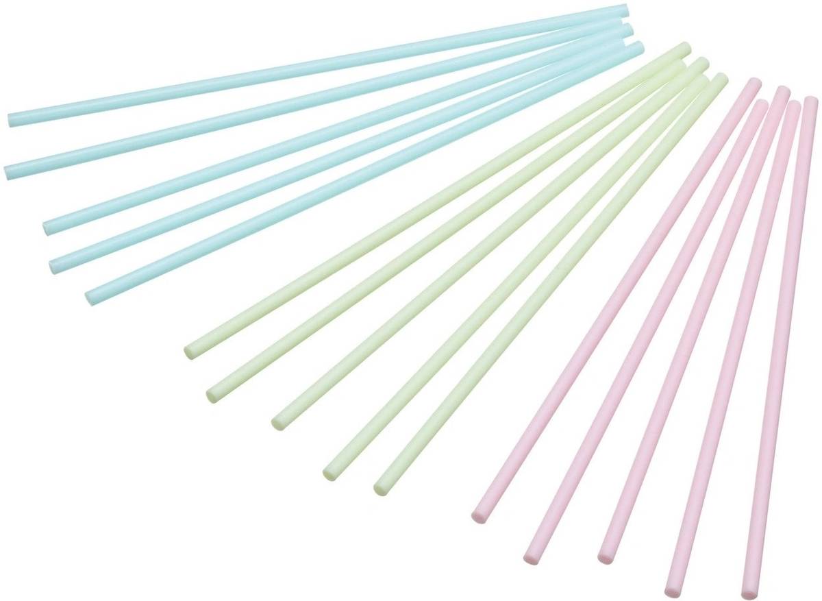 KitchenCraft Sada tyčinek na Cake Pop Sticks, 15 cm, 60 ks