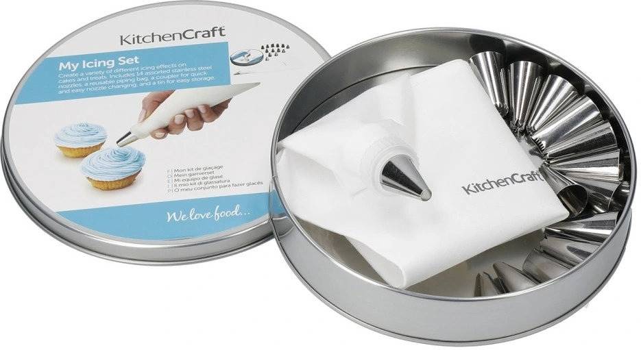 KitchenCraft Cukrářský sáček s náhradními nástavci, 16 ks