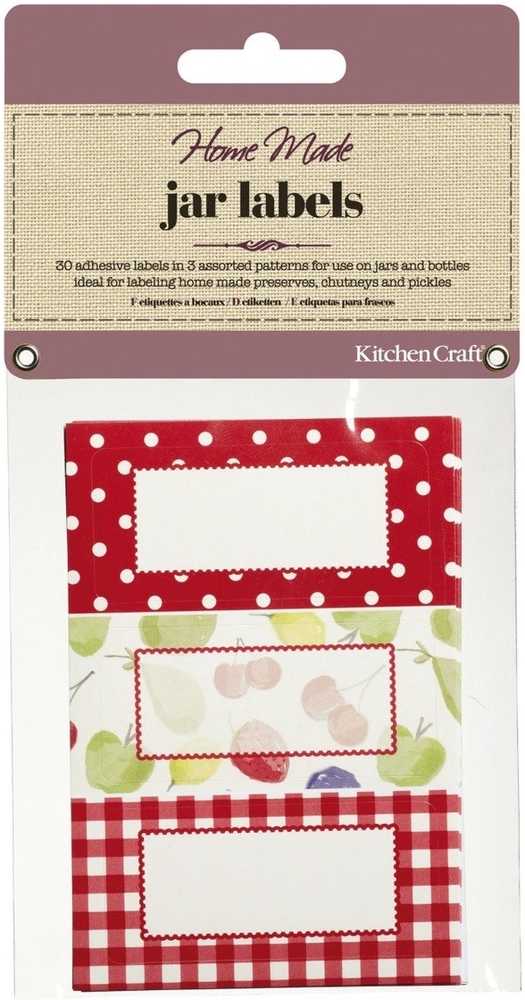 KitchenCraft Sada štítků na marmelády, 30 ks