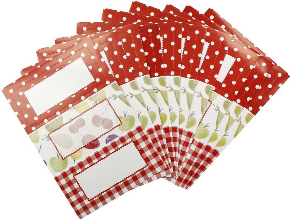 KitchenCraft Sada štítků na marmelády, 30 ks