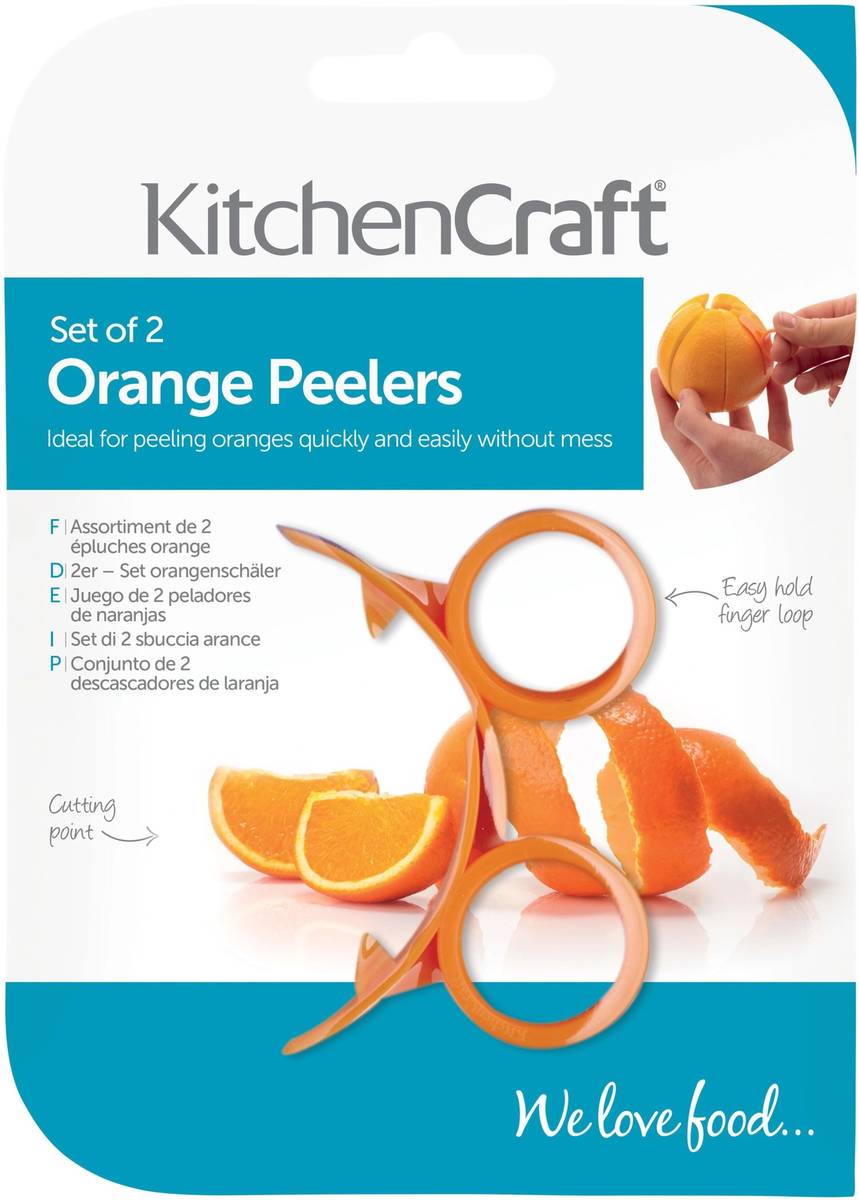 KitchenCraft Sada škrabek na pomeranče, 2 ks
