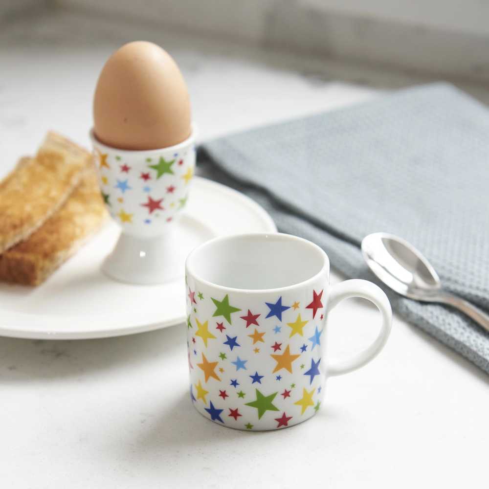 KitchenCraft Hrnek na espresso, 80 ml, motiv hvězdiček