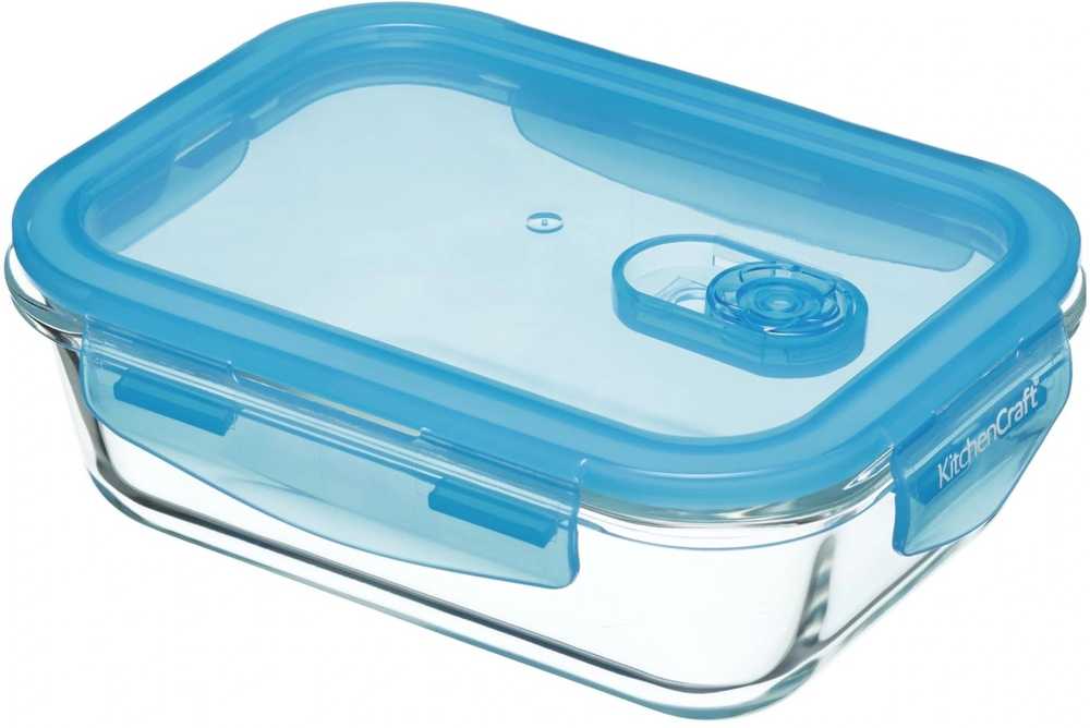 KitchenCraft Pure Seal Skleněná nádoba na potraviny, 600 ml