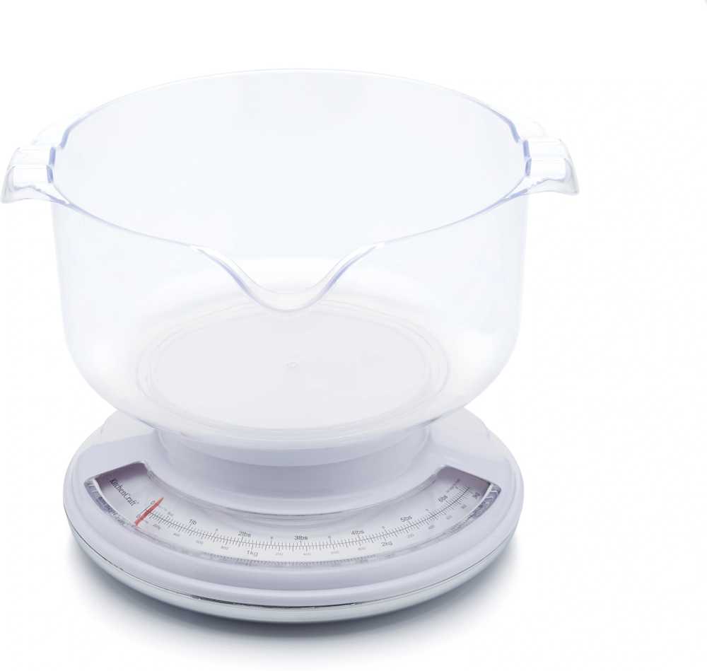 KitchenCraft Kuchyňská váha, s miskou na vážení, 3 kg
