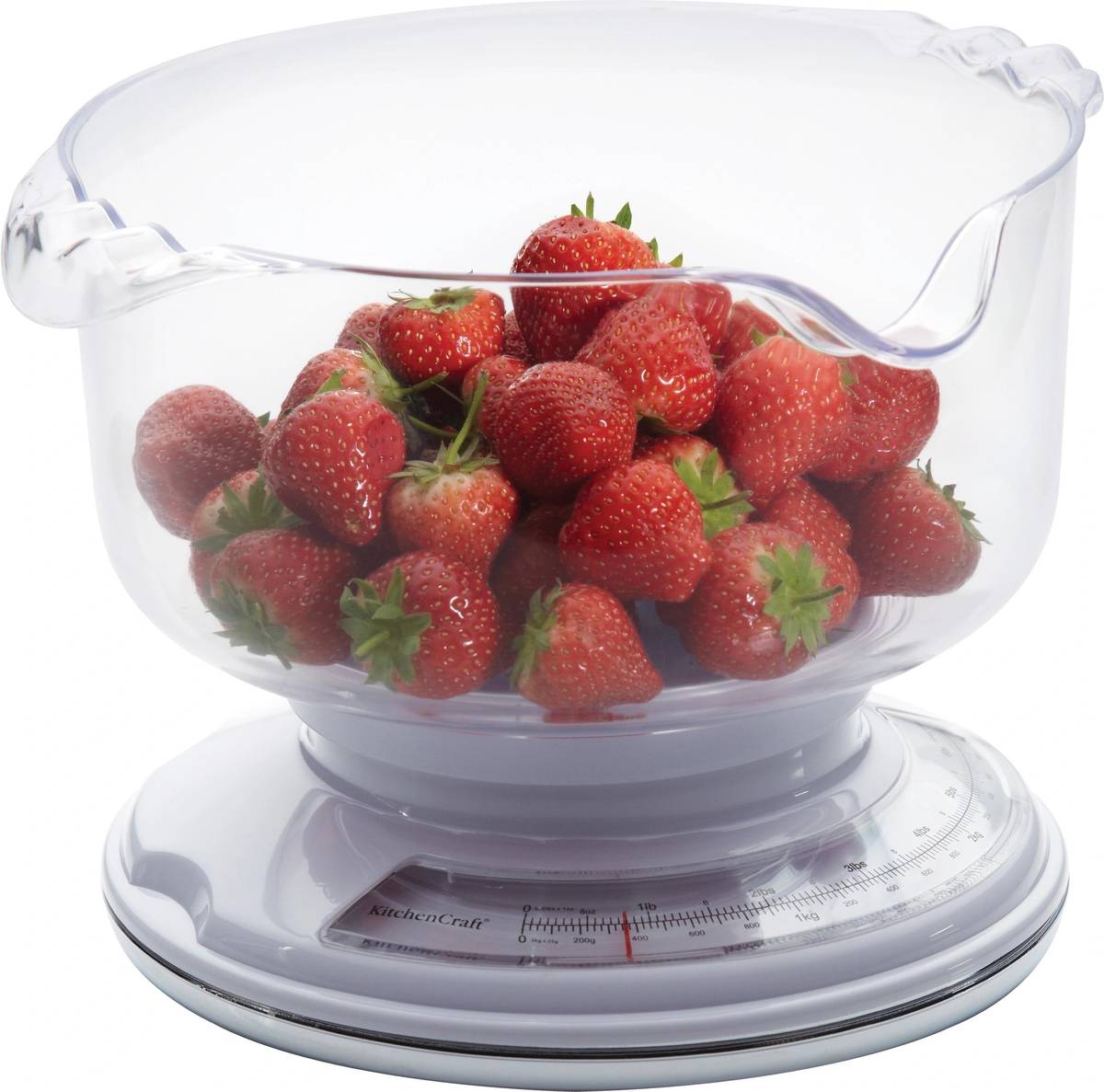 KitchenCraft Kuchyňská váha, s miskou na vážení, 3 kg