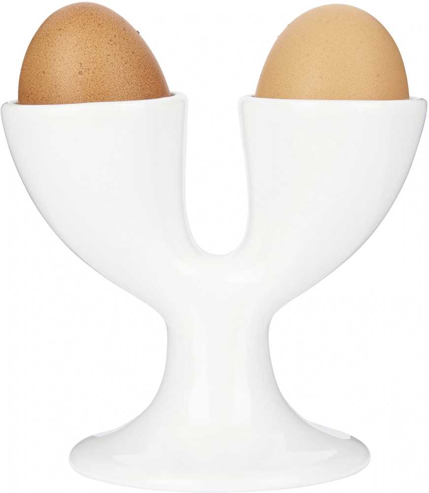 KitchenCraft Porcelánový dvojitý stojánek na vejce