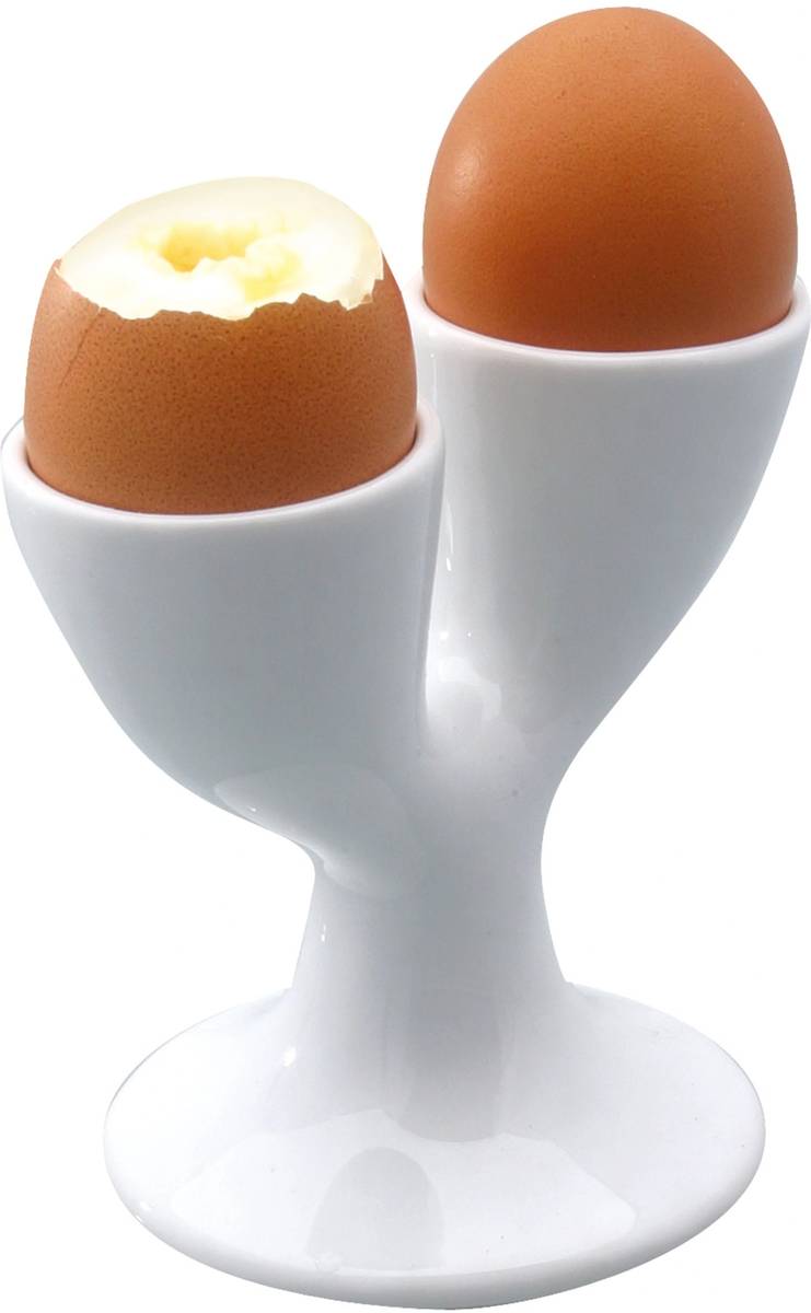 KitchenCraft Porcelánový dvojitý stojánek na vejce