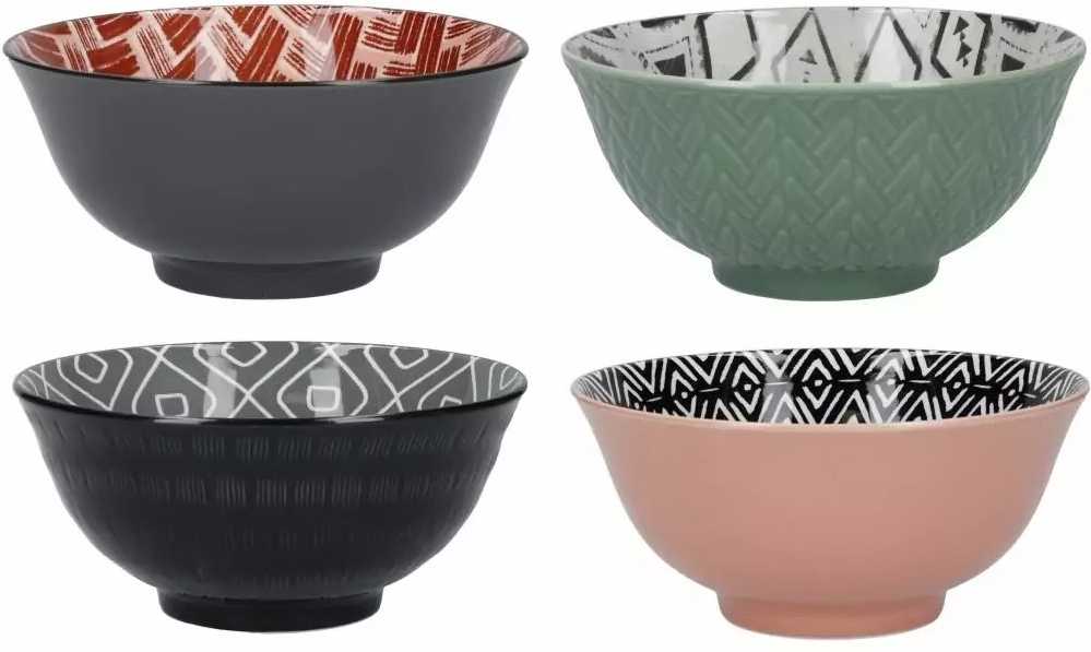 KitchenCraft Sada kameninových misek, 15.5 cm, 4 ks