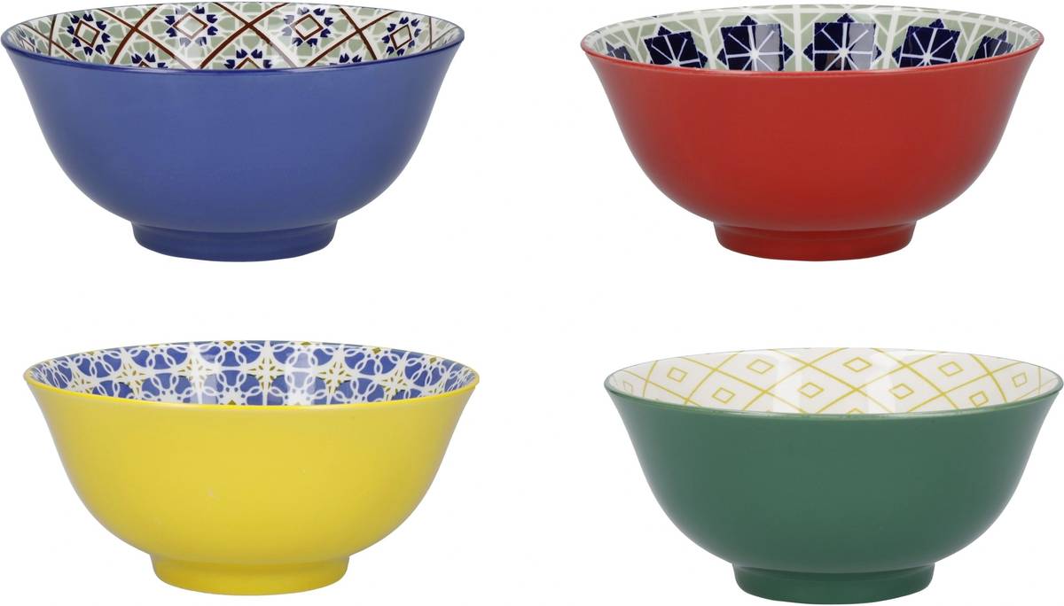 KitchenCraft Sada kameninových misek, 15.5 cm, 4 ks