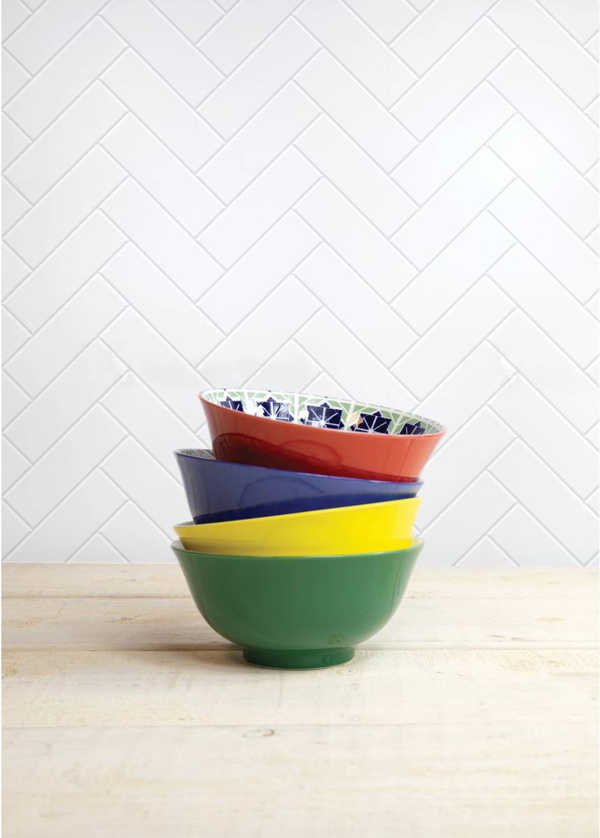 KitchenCraft Sada kameninových misek, 15.5 cm, 4 ks