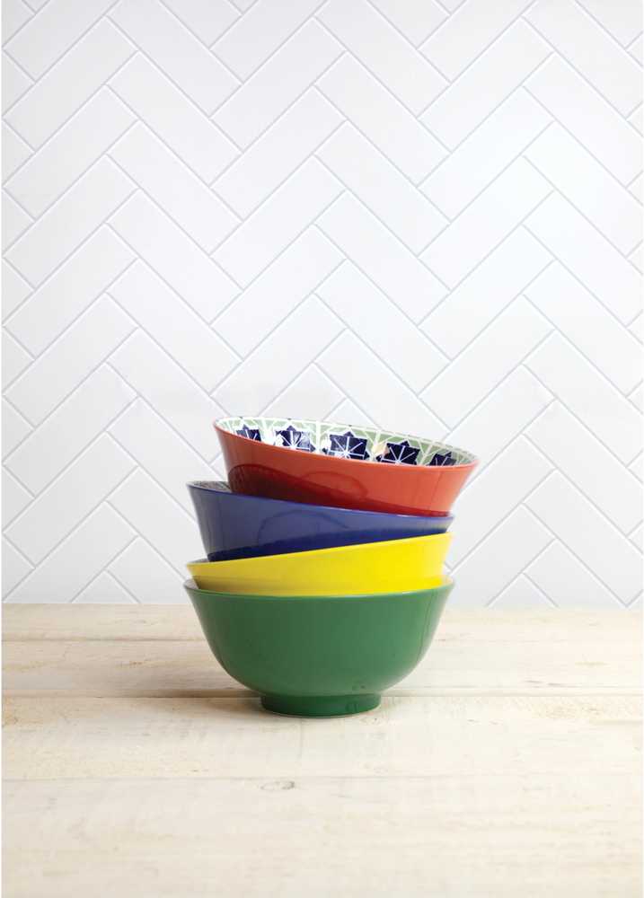 KitchenCraft Sada kameninových misek, 15.5 cm, 4 ks