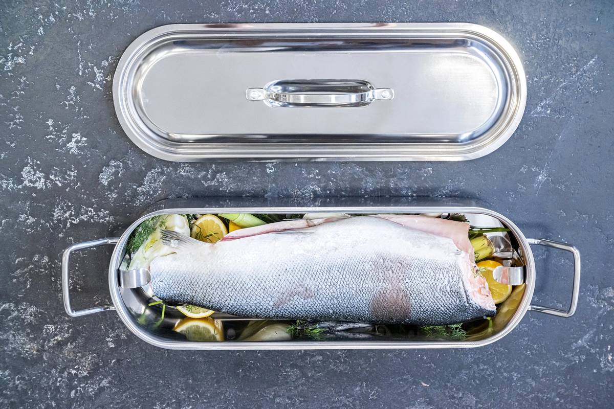 KitchenCraft Pekáč na ryby, 45 cm