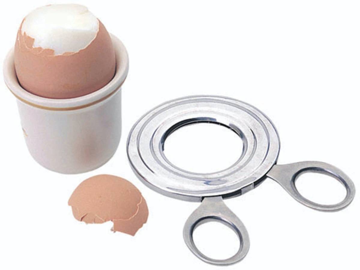 KitchenCraft Nerezové nůžky na vajíčka