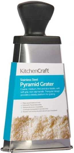 KitchenCraft Trojstranné struhadlo z nerezové oceli, 20 cm