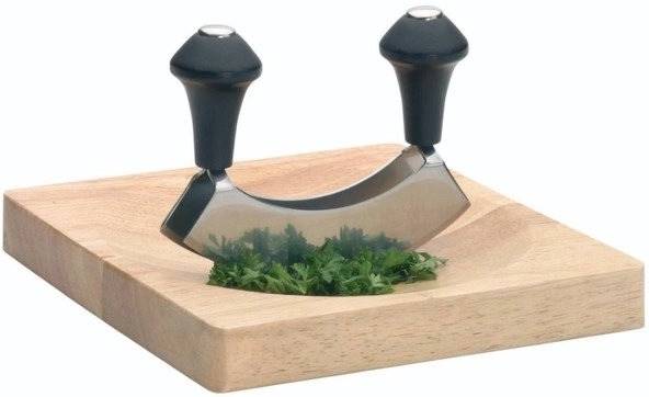 KitchenCraft Sada kolébky a prkénka na krájení bylinek