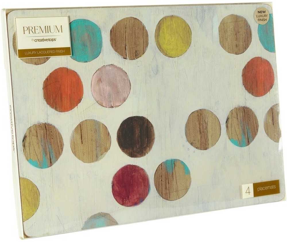 Creative Tops Sada prostírání, 40 x 29 cm, Retro Spot, 4 ks